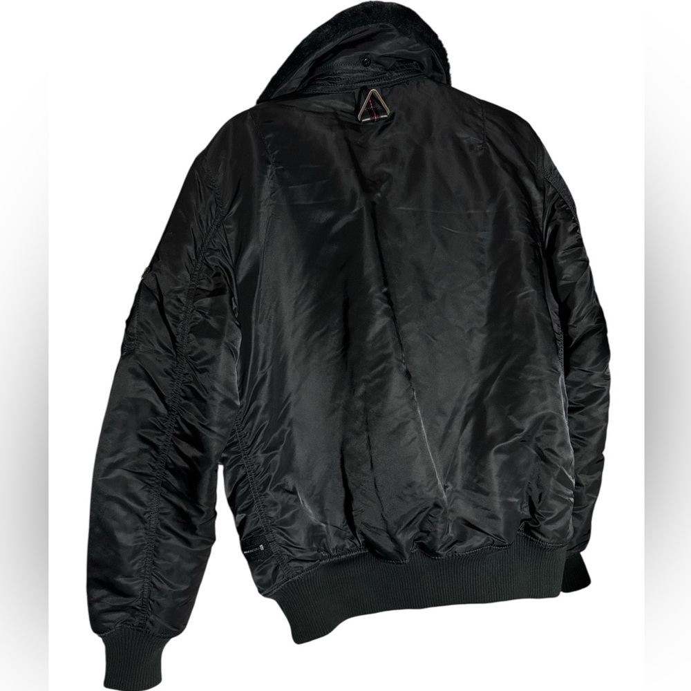 ALPHA INDUSTRIES Bomber B-15 Flight Jacket Fart-Pac Eagles Vintage Coat Medium - Picture 2 of 14